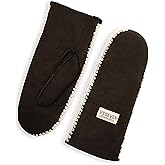 YISEVEN Women's Rugged Sheepskin Shearling Mitten Fur Cuff