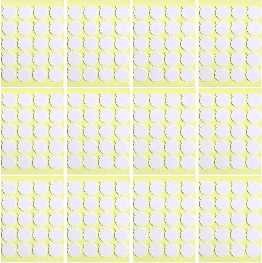 OWLKELA Candle Wick Stickers 240pcs Heat Resistant Double Sided with Tail