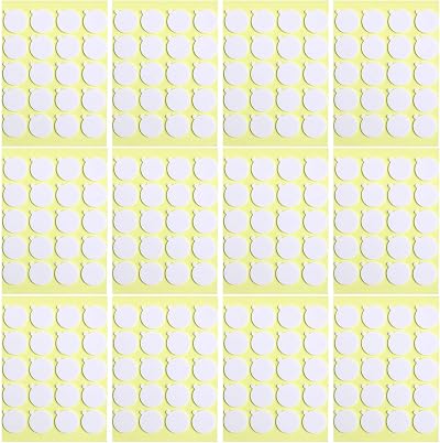 OWLKELA Candle Wick Stickers 240pcs Heat Resistant Double Sided with Tail
