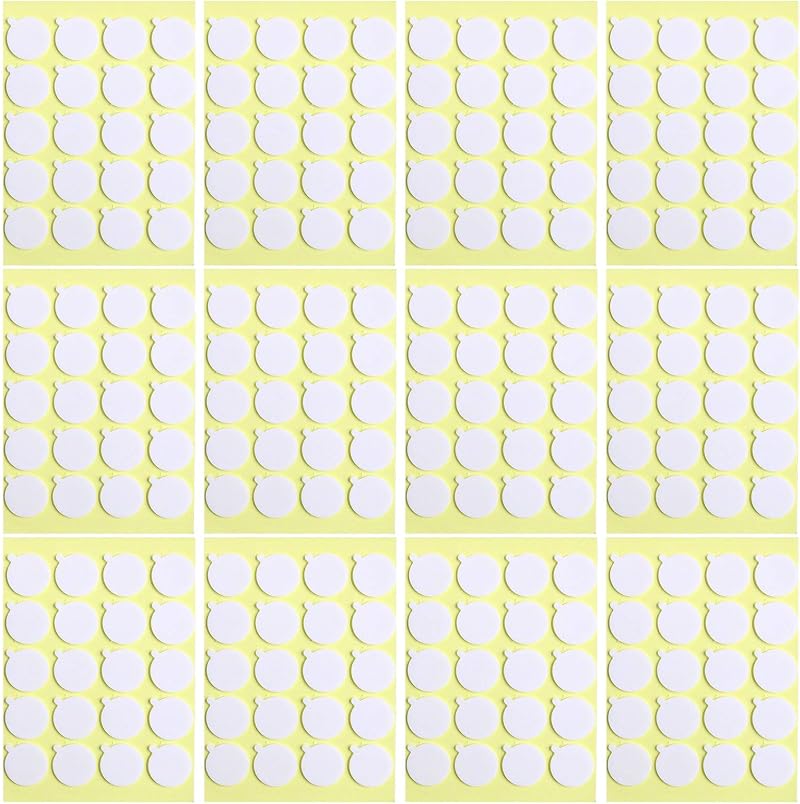 OWLKELA Candle Wick Stickers 240pcs Heat Resistant Double Sided with Tail