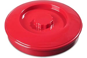 Carlisle FoodService Products 047505 Stackable Tortilla Server w/Lid, 7-1/4" / 2", Red