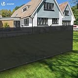 VOUNOT Privacy Netting 1x10m Garden Screening HDPE 75% Shade Anthracite view 3