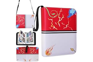 Fweel Deluxe Trading Card Binder Premium 4-Pocket Album with 400 Loading Pockets, Ideal for Boys and Girls. Adjustable Strap for Convenient Carry - Hand or Shoulderr