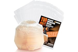 AXGATOXE 110 PCS Paint Sprayer Liners Bags, 7.8'' X 11.8'' Sprayer Cup Liners, Transparent Spray Gun Cup Canister Liners, for Sprayer Parts