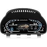 GVQXT 12.3" Digital Dash Instrument Cluster for BMW 5 6 7 Series X3 X4 X5 X6 F01 F07 F10 F15 F16 F18 F25 F26 Digital Cluster Instrument Speedometer Replacement Without HUD