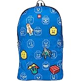 LEGO Minifigure Packable Backpack with 6 patches, Iconic