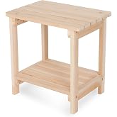 Shine Company Providence Rectangular Side Table &ndash; Natural