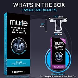 Rhinomed Mute Nasal Dilator for Snore Reduction