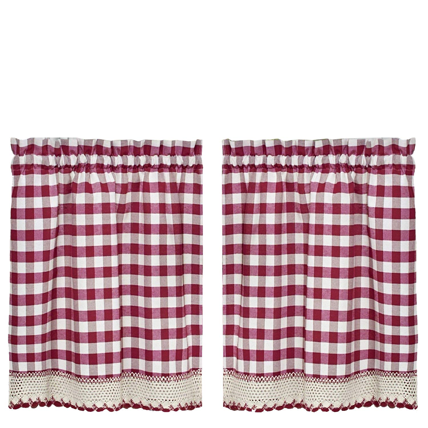 Best Plaid Kitchen Curtains For Windows