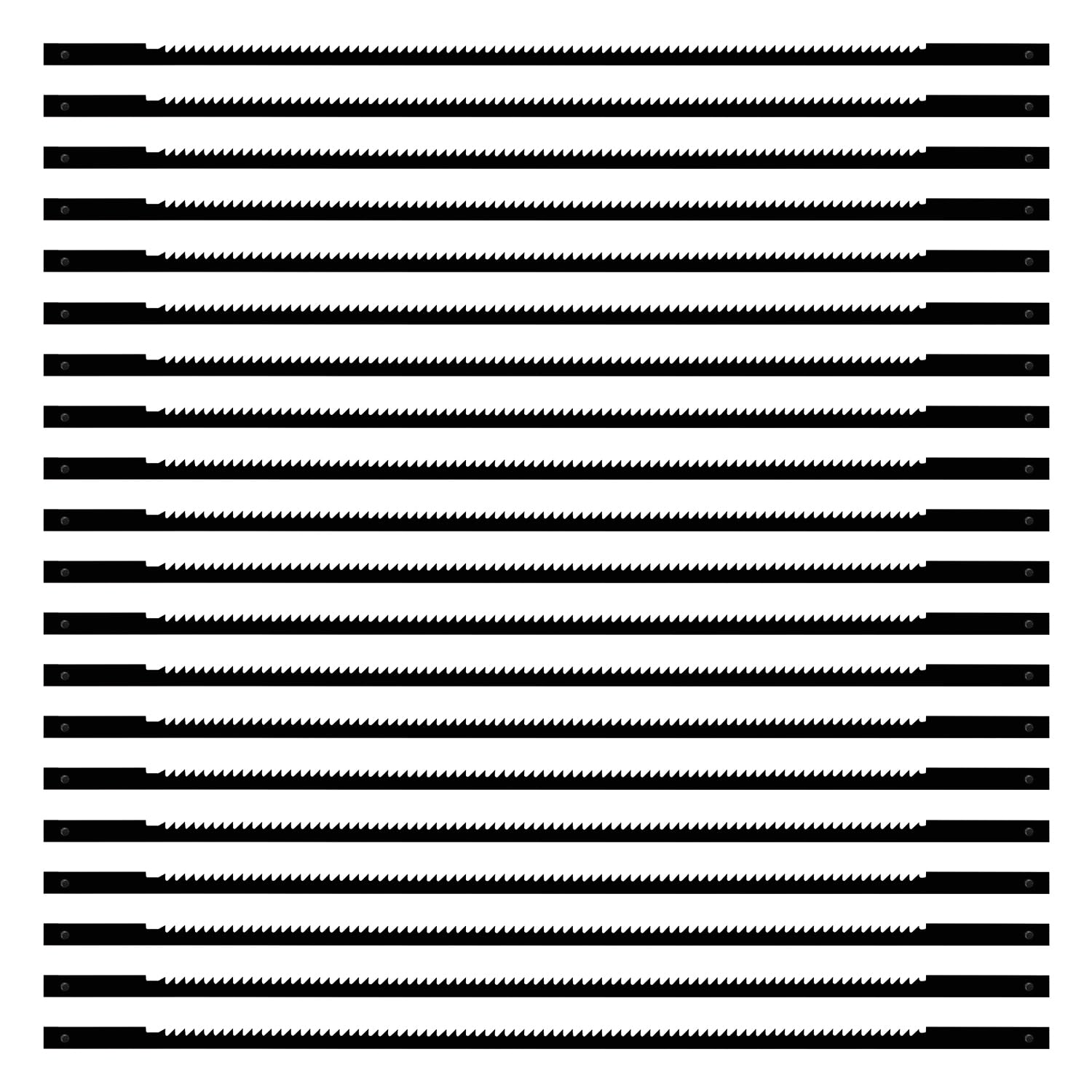 VooGenzek 20 PCS Scroll Saw Blades Set, 20 Teeth Carbon Steel Coping Saw Blade, Pinned Scroll Saw Blade, for Sawing Wood, Plastic, Foam, Soft Metals