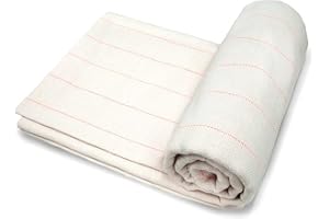 SECIVLOT Monks Cloth Primary Tufting Cloth 39"x59" Rug Fabric with Marked Lines,Cotton Monk Cloth for Punch Needle,Tufting Gun