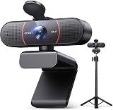 EMEET C960 4K Webcam with Tripod, 4K Sensor, Adjustable Height 360° Swivel
