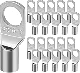 Flintronic 20Pcs Tinned Copper SC10-10 Battery Ring Terminals Set view 9