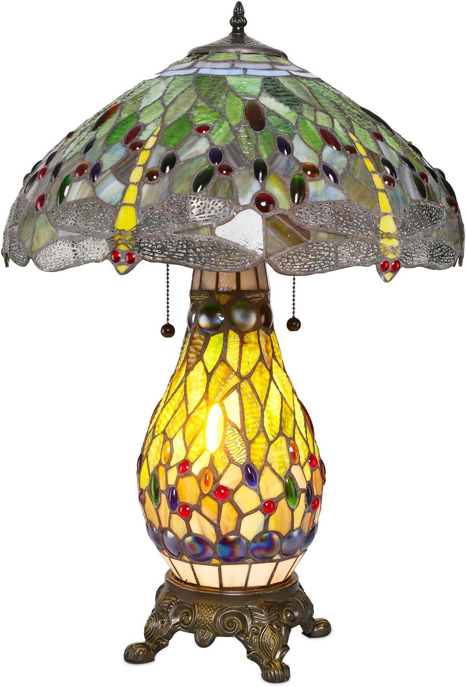 Best Small Double Lit Tiffany Style Table Lamps