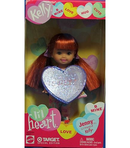 Amazon.com: Mattel Valentines Kelly Barbie Doll Lil' Heart Redhead