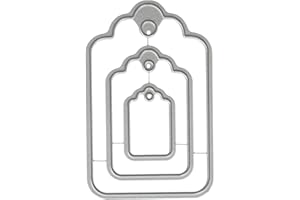 Echo Park Paper Company EPPDIE610 Rounded Tag Die Set Rounded Tag Die Set