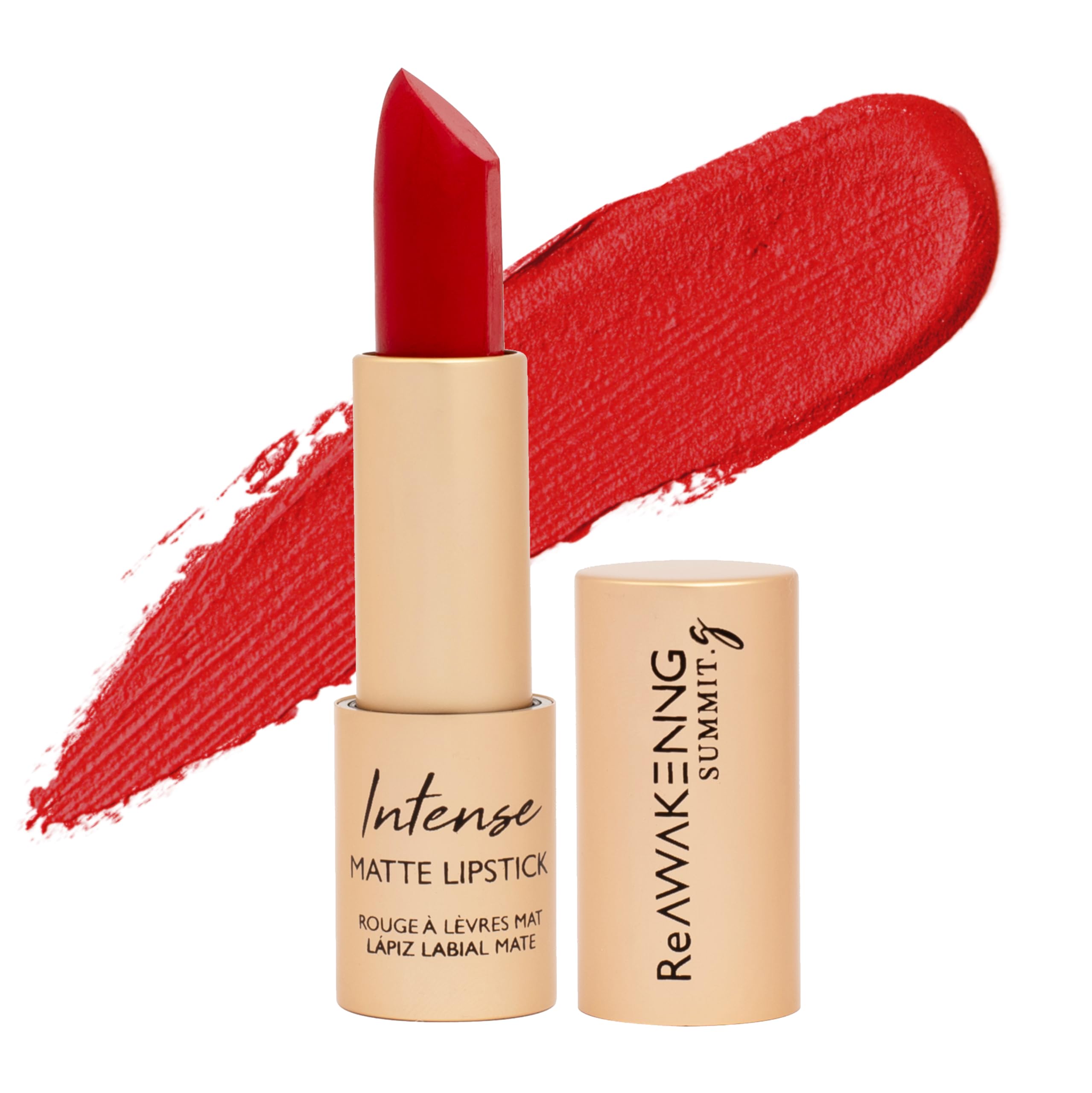 SUMMIT.g Intense Matte Lipstick: Discover Your Perfect Nude & Red - Highly Pigmented, Long-Lasting, Indulge in Moisturizing & Nourishing Comfort- Chic Magnetic Closure