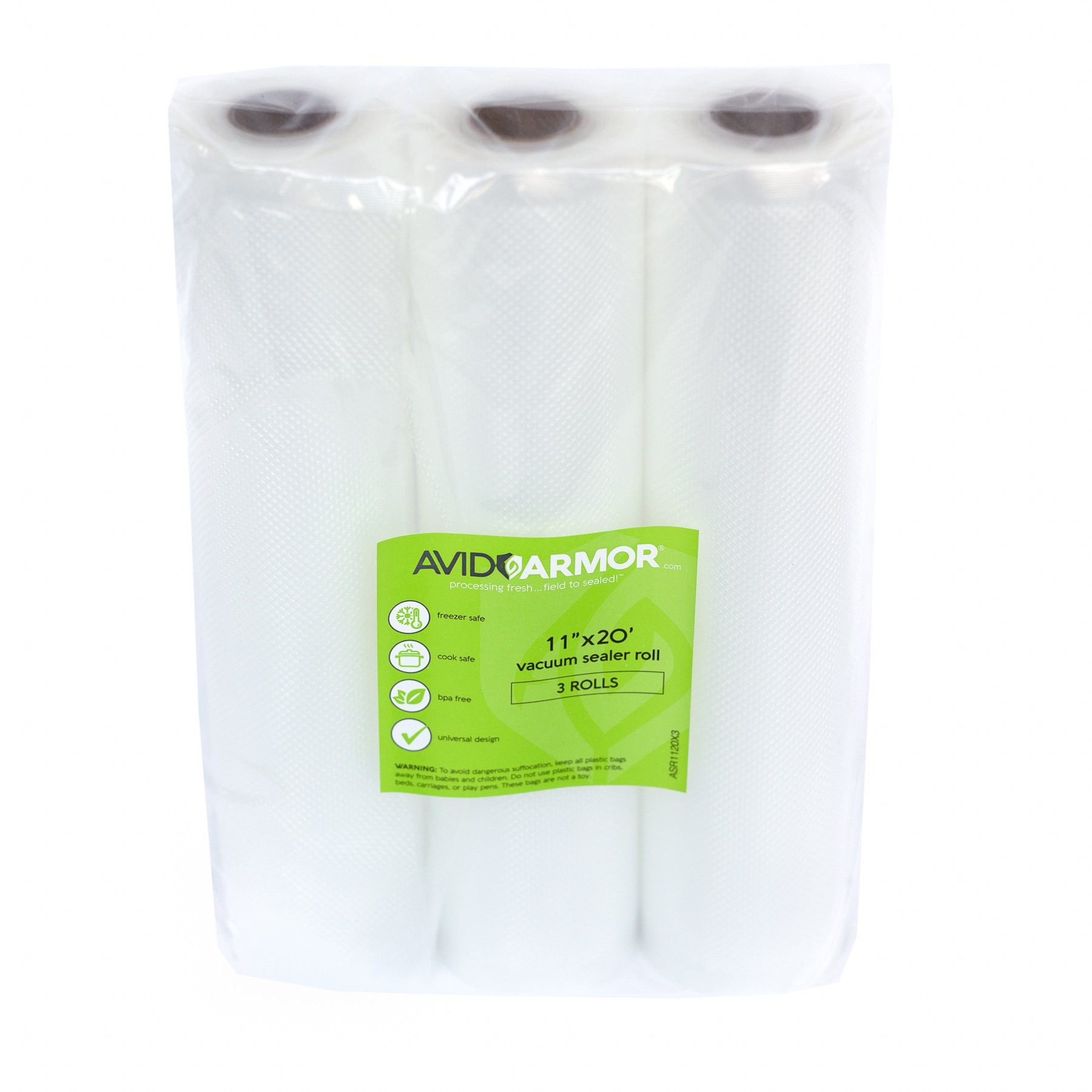 Food Saver Bags Rolls 11x20. 3 Pack for Foodsaver, Seal a Meal Vacuum