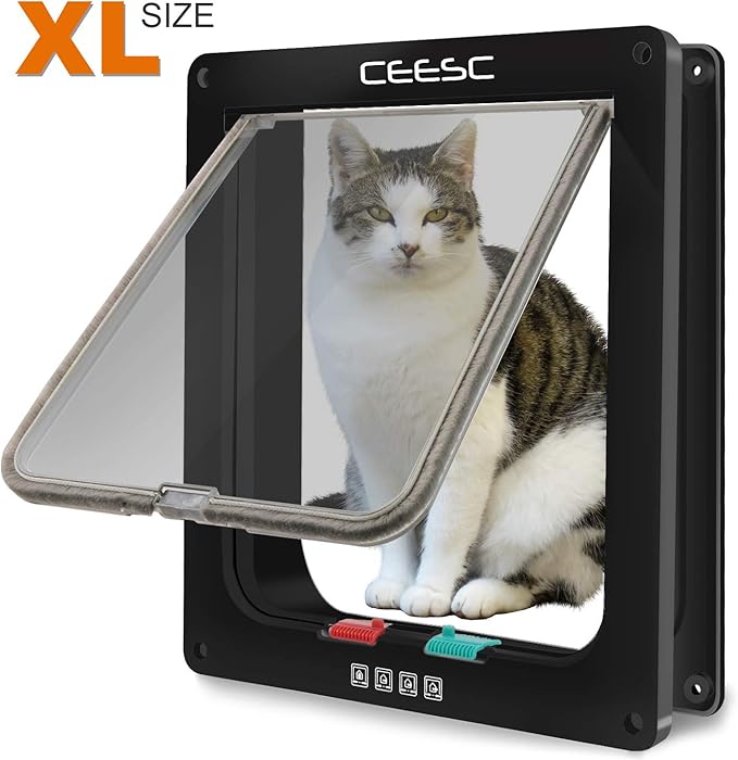 CEESC Pet Door for Cats & Doggie (Outer Size 11" x 9.8