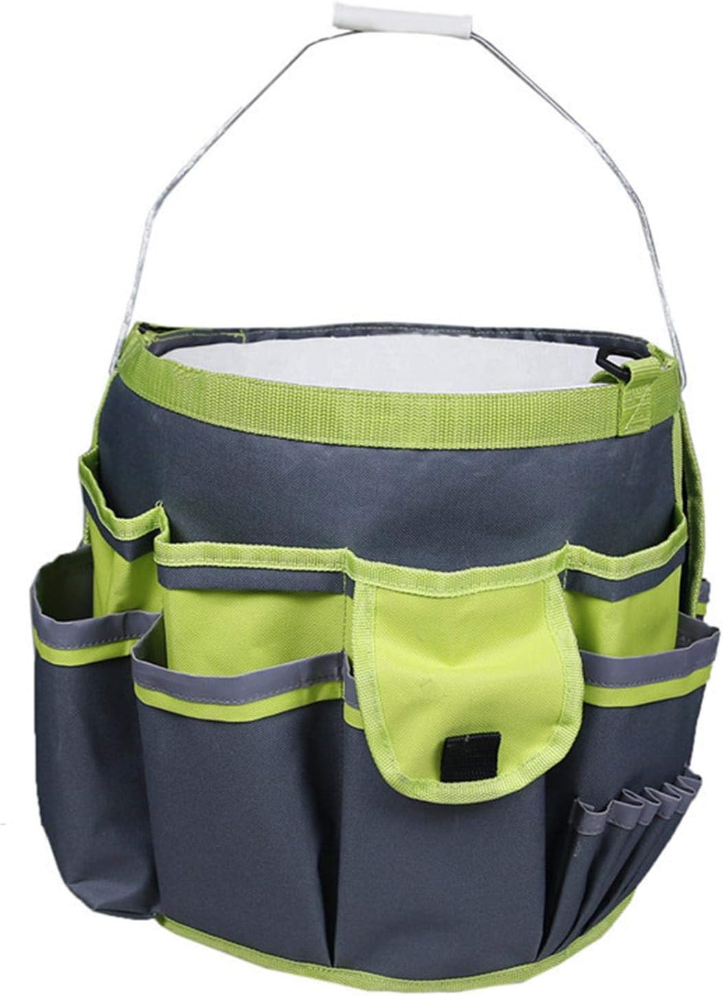 Garden Tool Bucket Bag, 34 Pockets Multifunctional Garden Tool Bag Tote