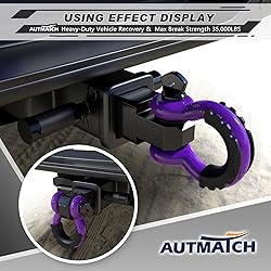 AUTMATCH Shackle Hitch Receiver 2 Inch - 3/4" D