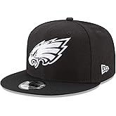 New Era NFL 9FIFTY Black White Adjustable Snapback Hat Cap One Size Fits All