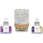 Yankee Candle Springtime Variety Pack - Scent Plug Diffuser Simplicity with Light, Scent Plug Refill Lilac Blossoms and Lemon Lavender (Variety Pack)