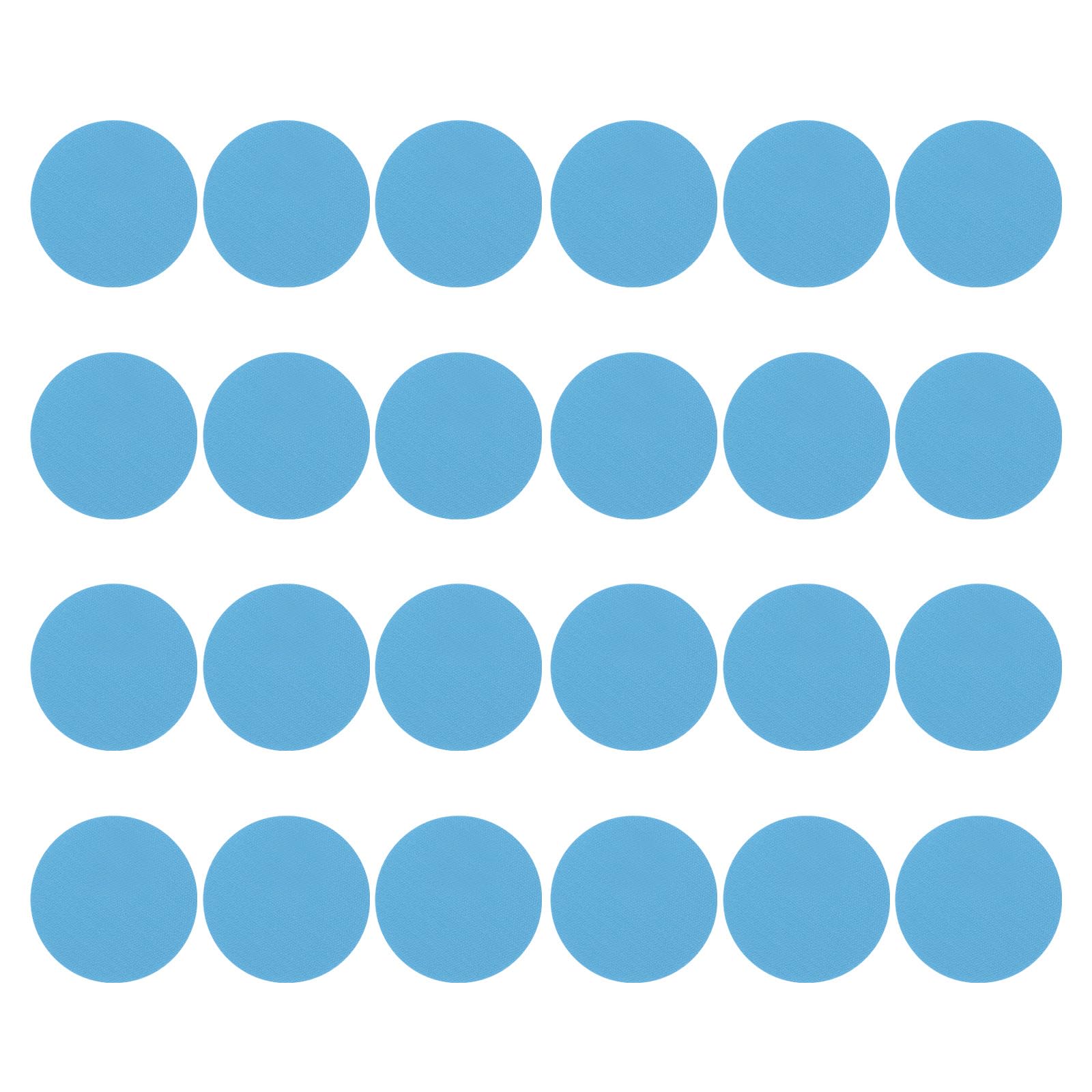 PATIKIL 3.9" Round Carpet Spot, 48Pcs Floor Spot Marker Waterproof Nylon Line Up Sign Decoration for Classroom, Blue