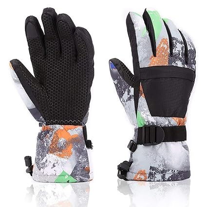 Anqier Ski Gloveswinter Warm Insulation Gloves Waterproof And Breathable Snow Gloves Skiing Skating Snowboarding Shoveling For Men Women