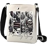 TSOTMO Smut Reader Gift Smut Book Club Shoulder Bag Morally Grey Dark Romance Crossbody Bag Bookish Gift for Sister