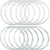 Kyuionty 6 Sets Classical Nylon Guitar Strings, Clear Nylon Silver Wound | 3 Clear Nylon and 3 Silver Alloy Wound, Standard Tension Warm Tone, Gauges 028 to 043, for Guitar Bass Ukulele Banjo