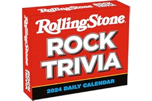 SELLERS PUBLISHING, INC. Rolling Stone Rock Trivia 2024 Boxed Daily Desk Calendar