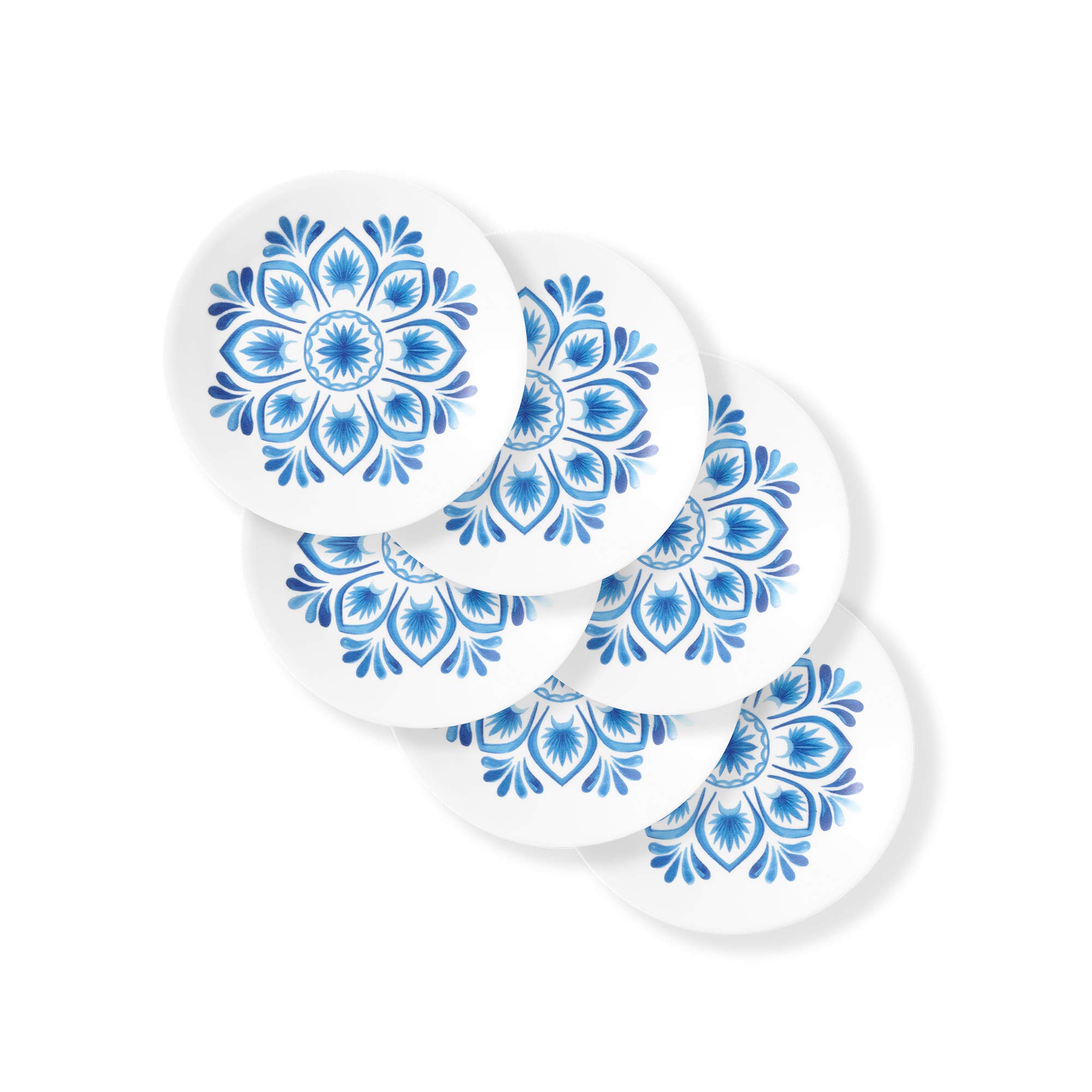 Corelle Chip Resistant Lunch Plates, 6-Piece, Lisbon Terrace