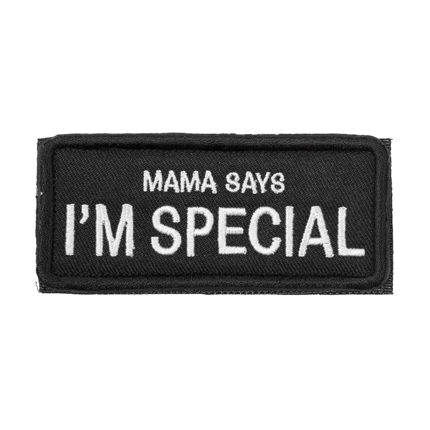 OneTigris Original Patch Tactical Morale Military Patch Mama Says I&amp;#39;m Special (Black)