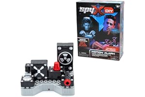 SpyX DIY Motion Alarm - Protect Your Stuff! STEM Educational Science Kit to Make Your Own Real-Working Spy Motion Sensor. Do It Yourself Electronic Spy Toy Gadget