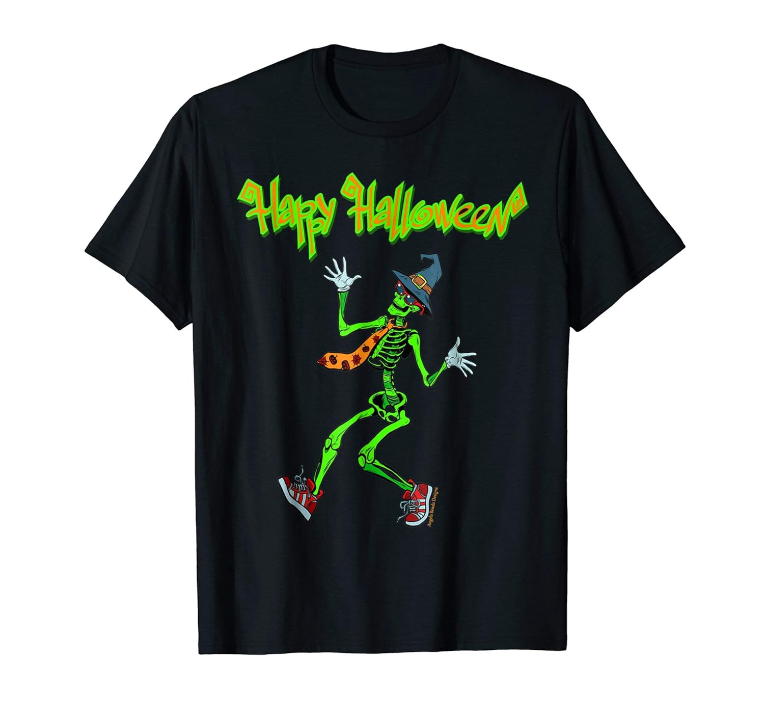 Halloween T-shirt - Skeleton T-shirt Halloween Gift 2018-ANZ