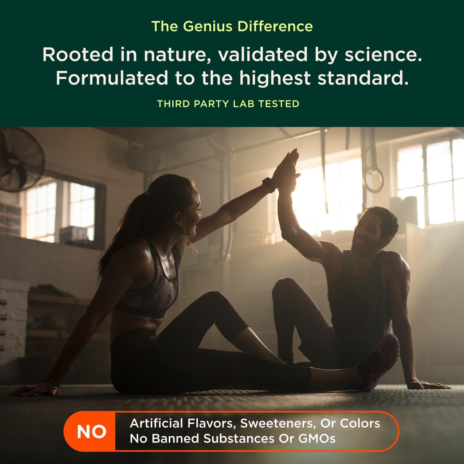 Genius Mushroom Supplement - Full-Spectrum Lion’s Mane, Cordyceps, Reishi -Daily Brain Nootropic for Energy, Focus, Memory & Overall Wellness - 90 Capsules – Organic for Mental Clarity & Performance