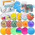 20Pack Stress Balls, Squishy Balls, Squeeze Balls for Adults, Stress Relief Balls, Prize Box Stuffers, Party Favors