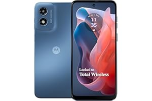 total wireless Motorola Moto g Play 2024, 64GB, Sapphire Blue - Prepaid Smartphone, 6.5" 90Hz HD+ Display, 50MP Camera, Long-Lasting 5000mAh Battery - Locked to