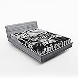 Ambesonne Motorcycle Fitted Sheet, Never Stop