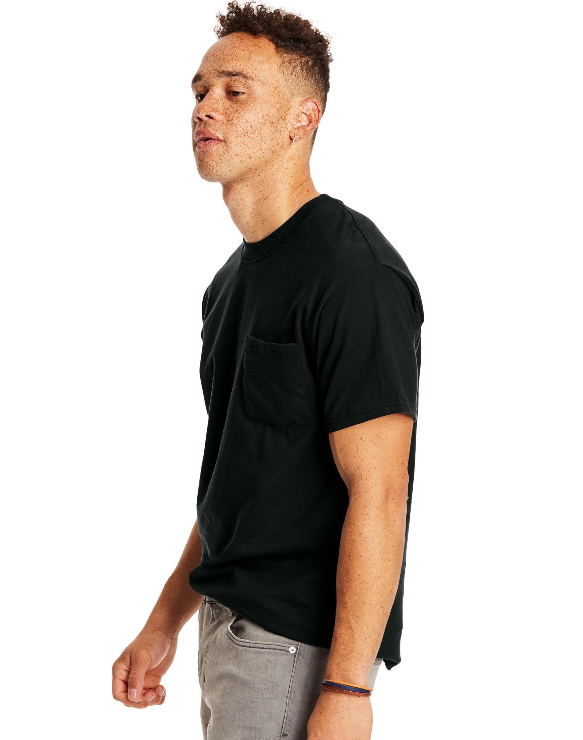 Hanes Men's Short-Sleeve Beefy T-Shirt with Pocket