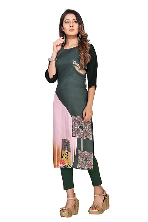 Crepe Stitched Kurti for Women's