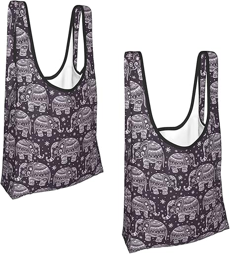 Niedliche Cartoon-Elefanten-Einkaufstüten, wiederverwendbar