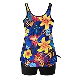 Tankini Swimsuits for Women Tummy Control Blouson