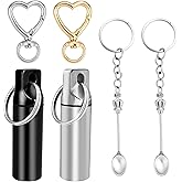 Ymcafmo 6pc Compact Keychain Pill Box, Mini Aluminum Alloy Medicine Organizer for Travel, Waterproof Metal Pill Holder for Camping and Outdoor Adventures (Black &amp; White)