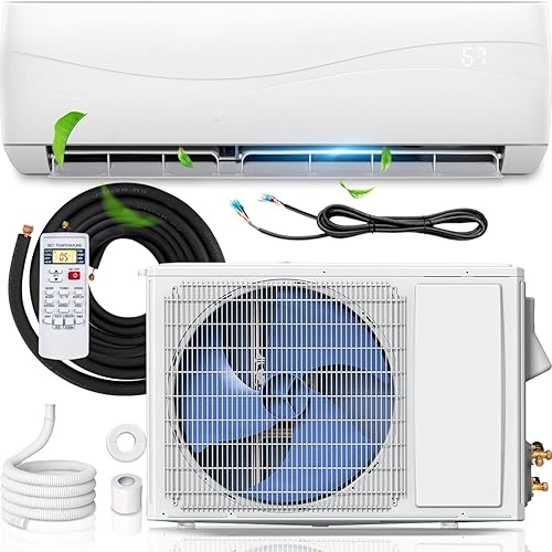 SIMOE 12000BTU 115V Mini Split Air Conditioner Heating System, 20 SEER2  Ductless AC w/Inverter Pre-charged Ton Heat Pump, AC Unit Cool up to  750