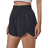 BMJL Women's Running Shorts Elastic High Waisted with Pockets, 2.5" Sporty Workout Quick Dry Athletic Shorts