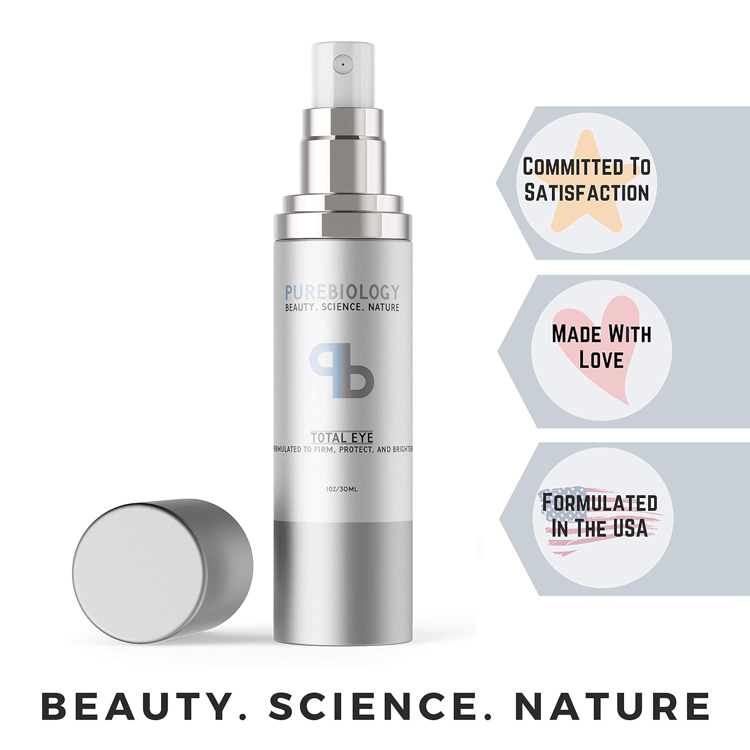pure biology total eye cream
