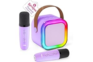 IROO Mini Karaoke Machine for Kids, 2026 TOP Kids Toys Birthday Gifts Ideas for Girls Boys Ages 3-12+ Years Old, Portable Blu