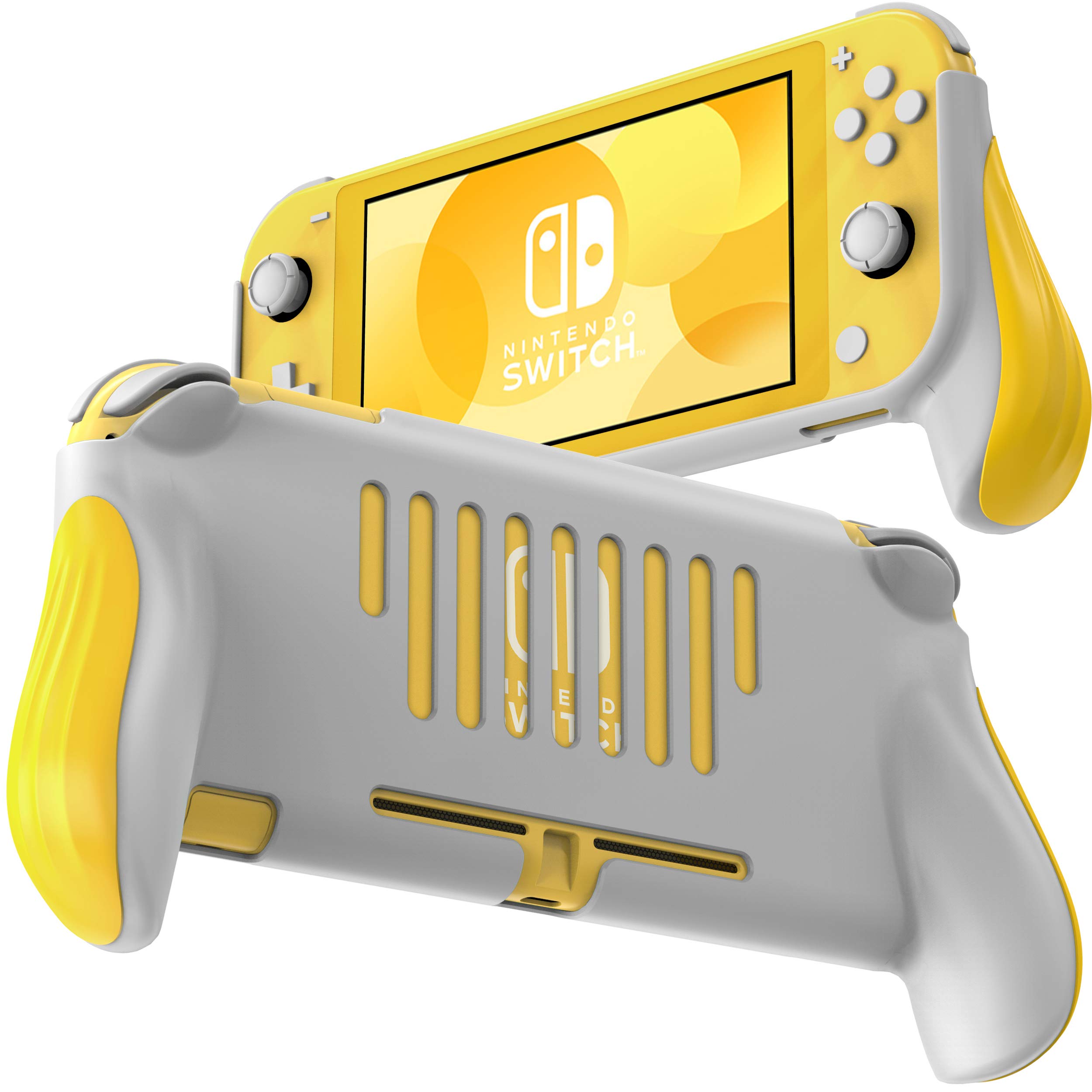Grip for Nintendo Switch Lite, JUSPRO Ergonomic Comfort Handheld Protective Gaming Case Portable Cover Accessories Compatible with Nintendo Switch Lite